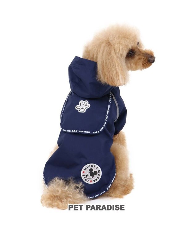 PET PARADISE 犬 服 ディズニー ミッキーマウス レインジャケット 〔中型犬〕 犬服 犬の服 犬 服 ペットウエア ペットウェア ドッグウエア ドッグウェア 紺（ネイビー・インディゴ）