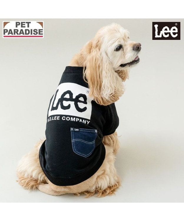 PET PARADISE Lee ボックスロゴ トレーナー ブラック 中型犬 ブラック