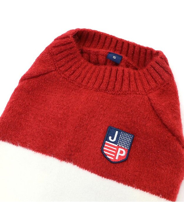 PET PARADISE J.PRESS モヘア トリコロール ニット  小型犬 -