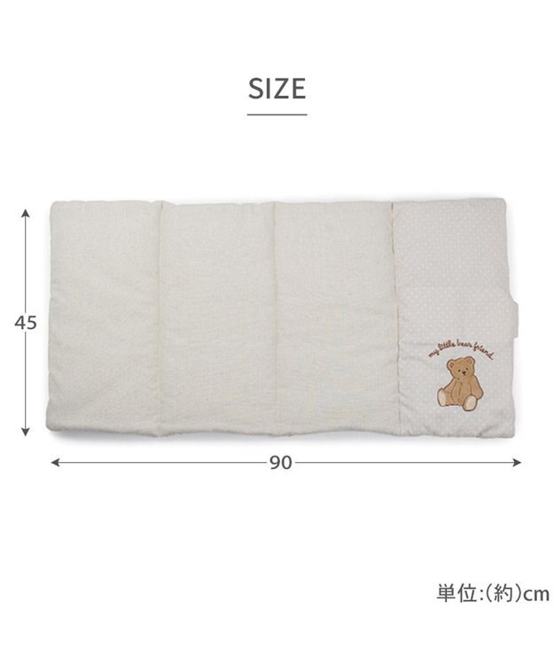 PET PARADISE ペットパラダイス  クールロールマット 《くまちゃん》 ホワイト×ブラウン