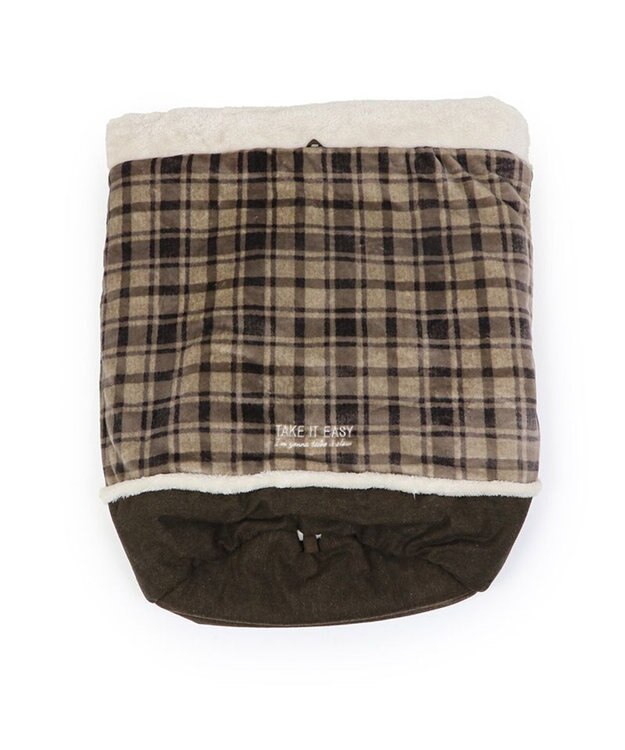 PET PARADISE ペットパラダイス 筒形寝袋 遠赤外線 《チェック柄》 57cm×95cm チェック柄