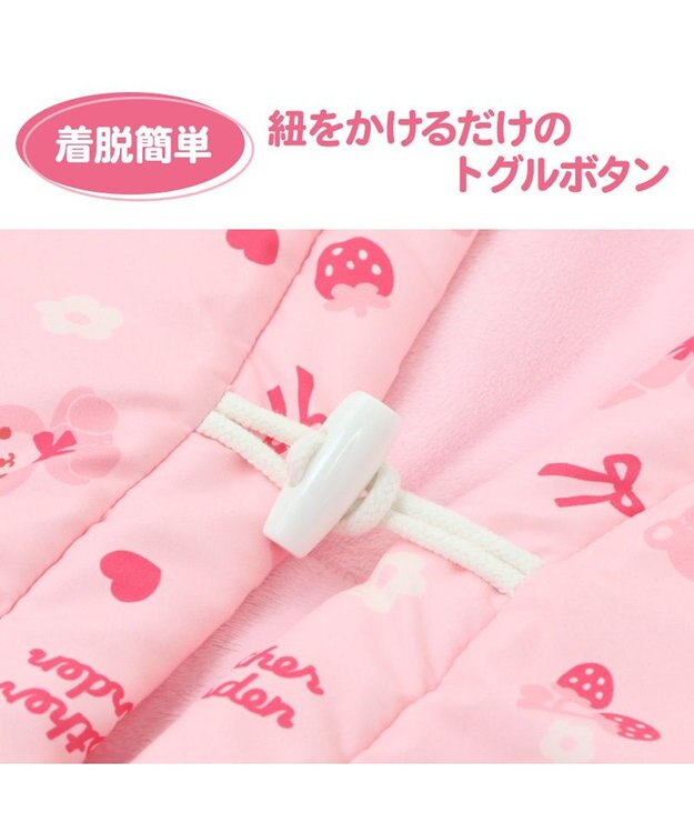 Mother garden マザーガーデン くまちゃん キッズはんてん 100~120cm / 120~140cm ピンク（淡）