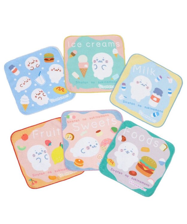 Mother garden しろたん ミニタオル 6枚セット 20×20cm 6枚セット