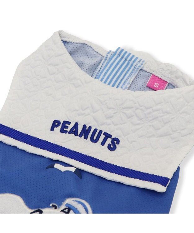 PET PARADISE スヌーピー エコメイド ロンパース 《マリン柄》 小型犬 ブルー