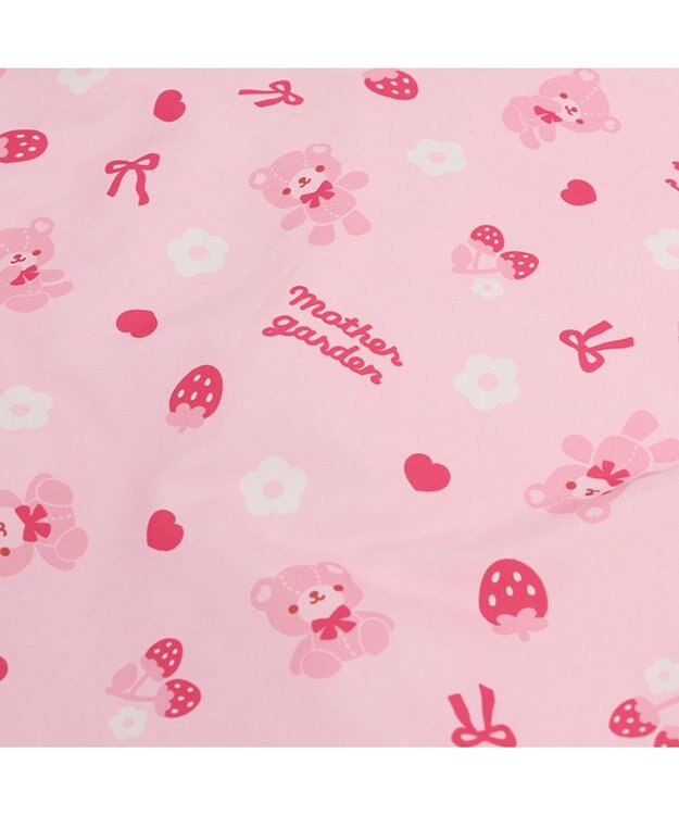 Mother garden マザーガーデン くまちゃん キッズはんてん 100~120cm / 120~140cm ピンク（淡）