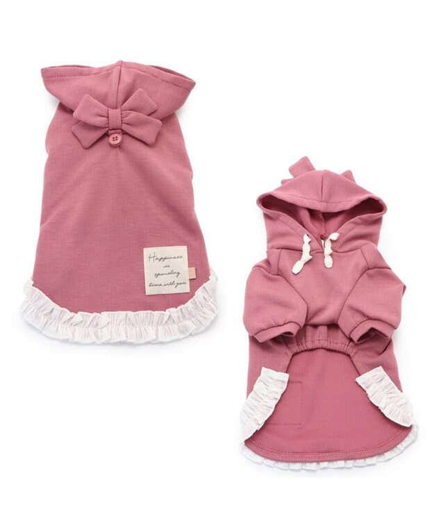 PET PARADISE ペットパラダイス  ペティヒート パーカー 小型犬 ピンク（淡）