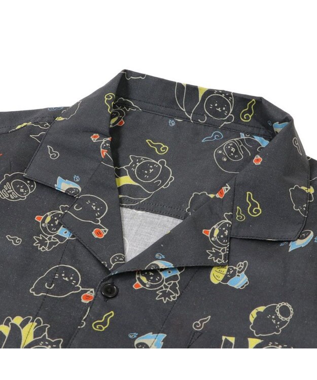 Mother garden しろたん アロハシャツ 半袖 《百たん夜行》 ユニセックス 百たん夜行