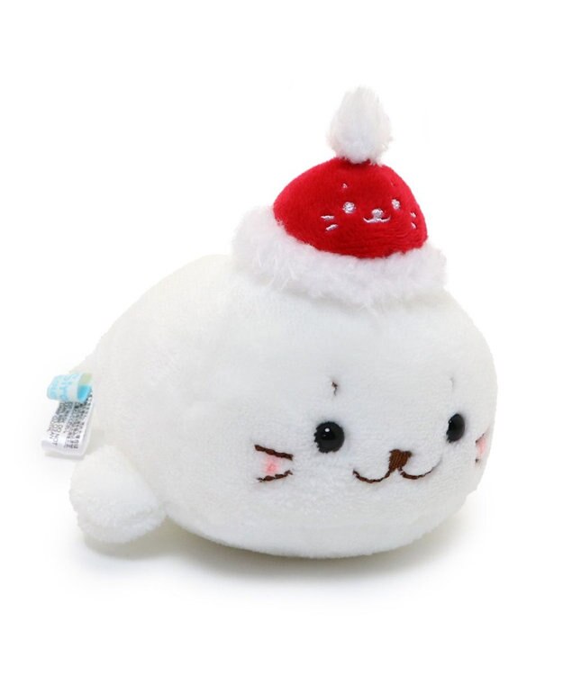 マザーグースの森 しろたん うさぎ クリスマスツリー ぬいぐるみ 中古品 しろたん サンタ帽子 手のりマスコット 《しろたん》 単品