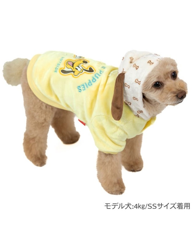 PET PARADISE ディズニー プルート フレンズボアパーカー 小型犬 イエロー