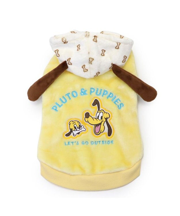 PET PARADISE ディズニー プルート フレンズボアパーカー 小型犬 イエロー