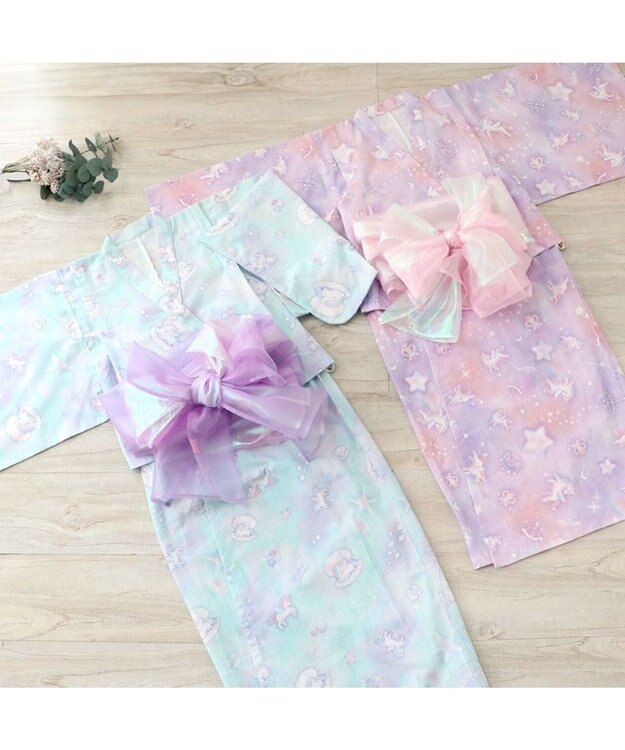 Mother garden 2025 マザーガーデン ユニコーン 2Way 浴衣  《ミルキーウェイ》　110/120/130/140 ミルキーウェイ