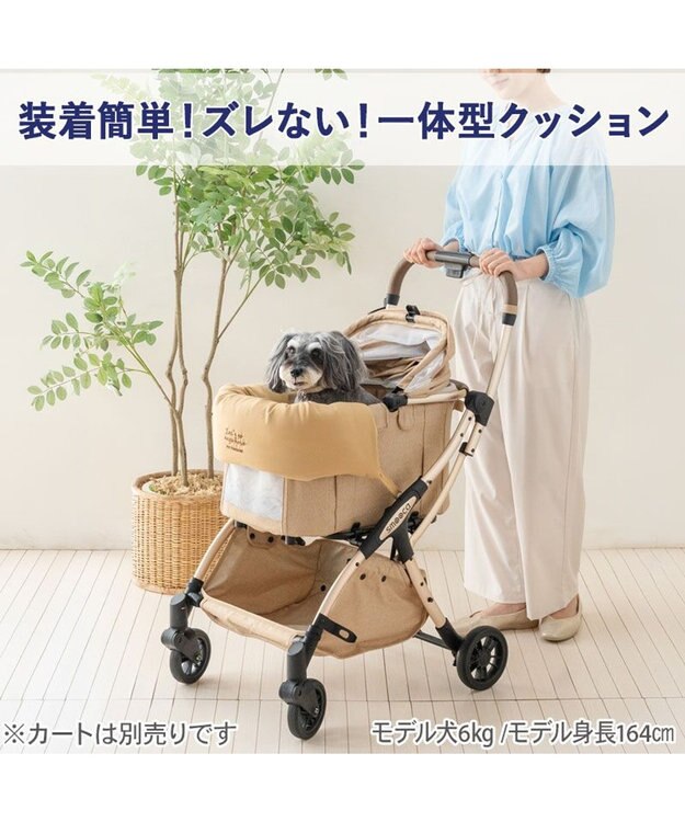 PET PARADISE ペットパラダイス クール カート用 クッション 《ナチュラル柄》 ベージュ
