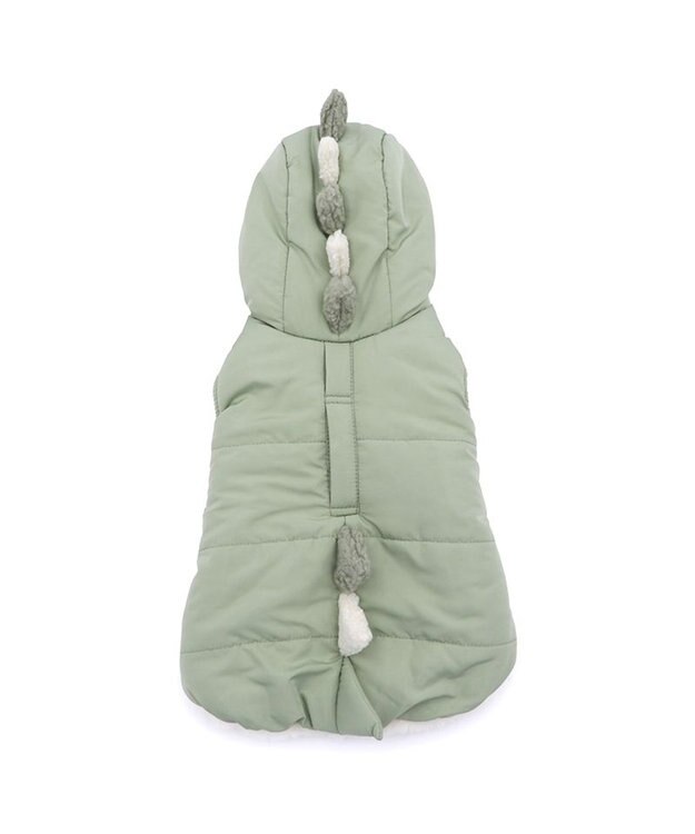 PET PARADISE ペットパラダイス 線赤外線 恐竜  綿入り ベスト 小型犬 グリーン