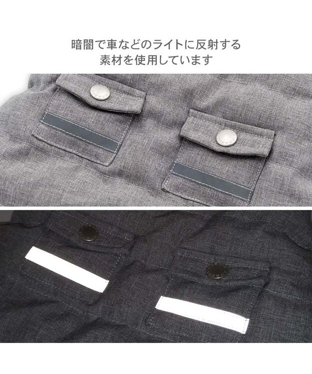 PET PARADISE J.PRESS 中綿コート 《杢グレー》 小型犬 杢グレー