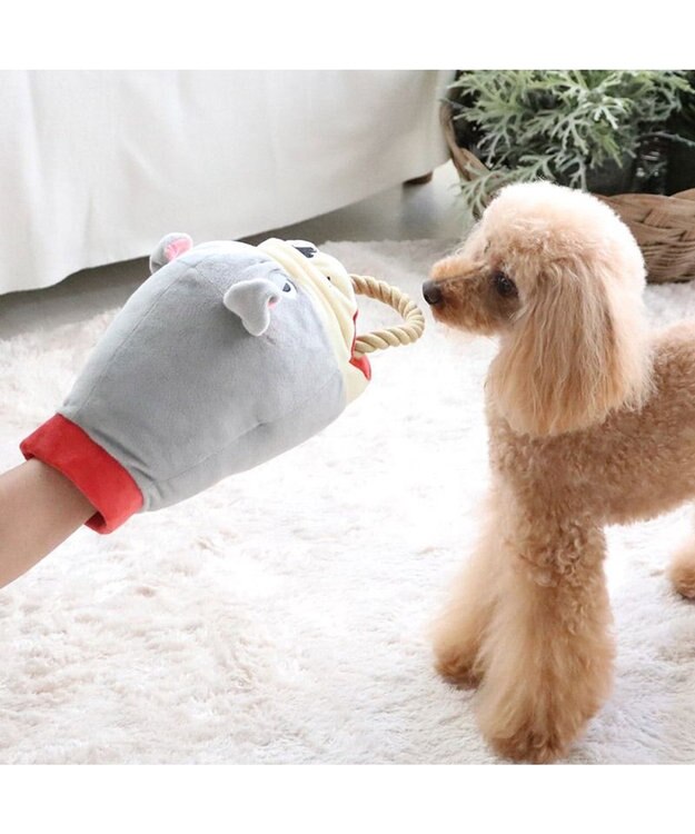 PET PARADISE ペットパラダイス パペットトイ 《番犬》 グレー