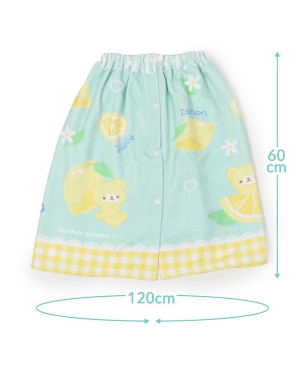 Mother garden マザーガーデン 水泳 ラップタオル 60×120cm 《 ユニコーン 柄 / レモンくま柄 》 レモンくま