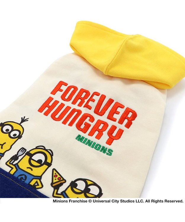 PET PARADISE ミニオン ピザ柄パーカー 【小型犬】 白～オフホワイト