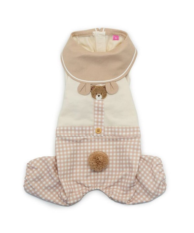 PET PARADISE ペットパラダイス くまちゃん パンツつなぎ 小型犬 ベージュ