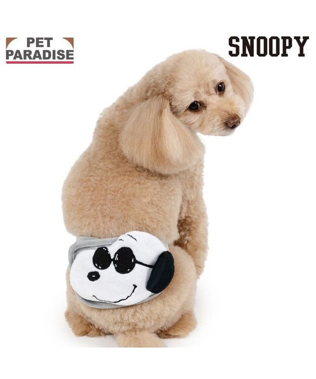 PET PARADISE スヌーピー ジョークール マナーベルト 小型犬 グレー