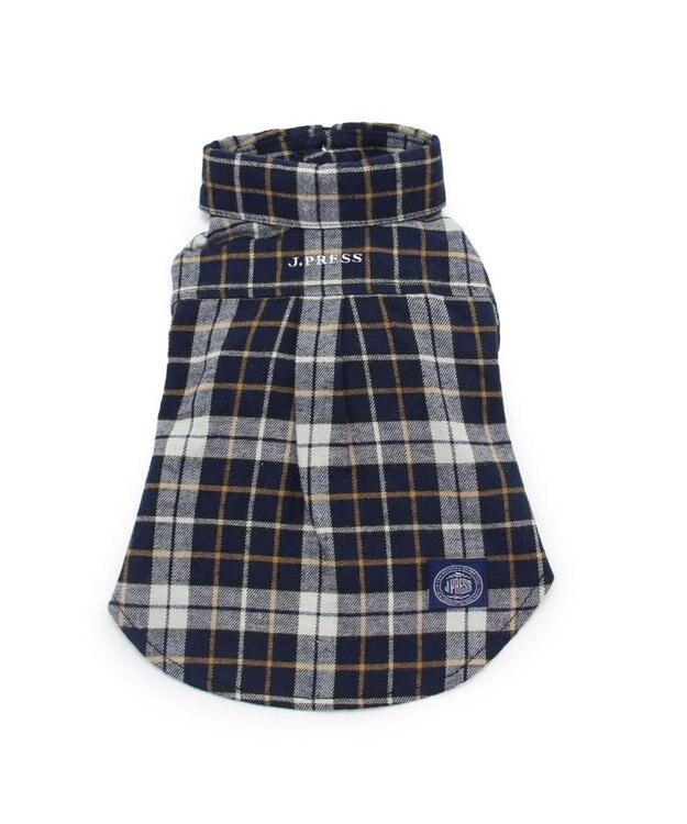 PET PARADISE J.PRESS  ビエラチェック シャツ 【小型犬】 紺（ネイビー・インディゴ）