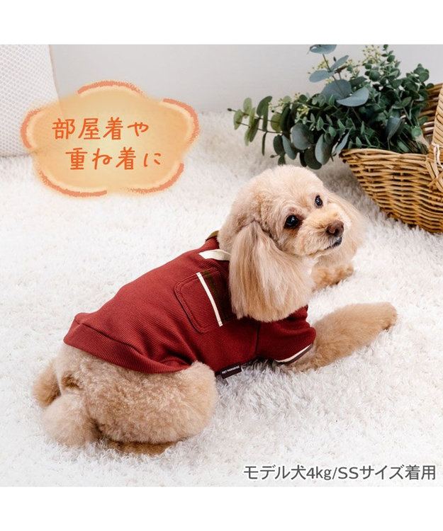 PET PARADISE ペットパラダイス  プレミアム ぺティヒート スキッパーTシャツ 小型犬 レッド