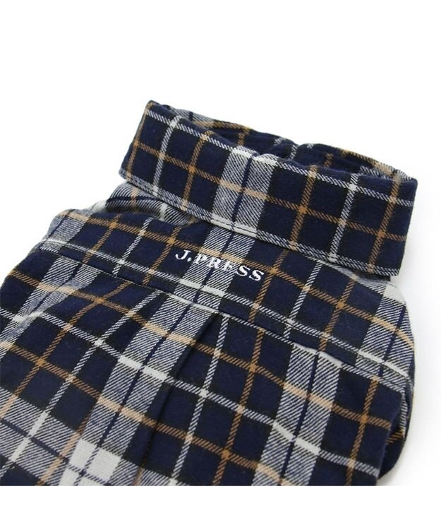 PET PARADISE J.PRESS  ビエラチェック シャツ 【小型犬】 紺（ネイビー・インディゴ）