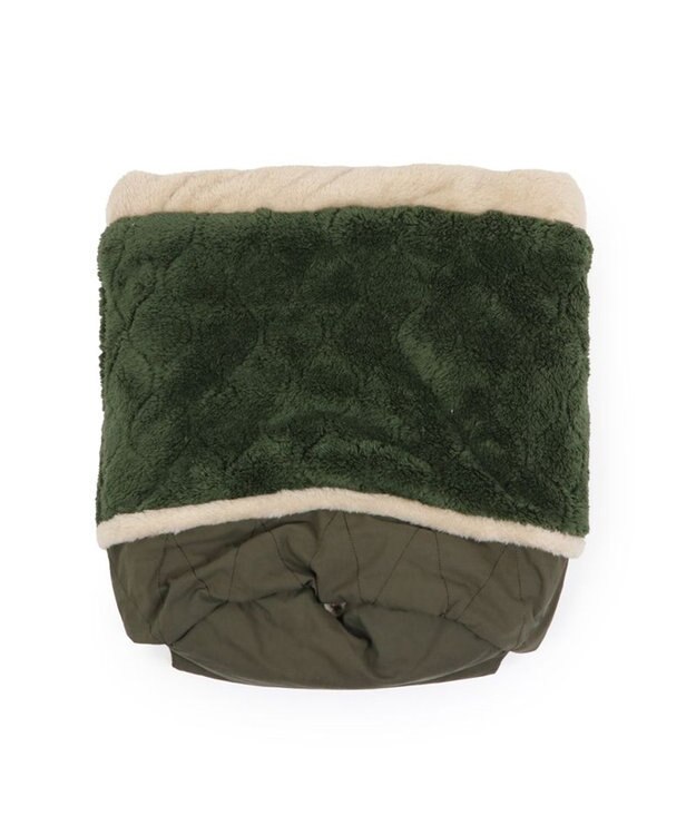 PET PARADISE ペットパラダイス 遠赤外線 寝袋  筒型《オニオン柄》 S カーキ