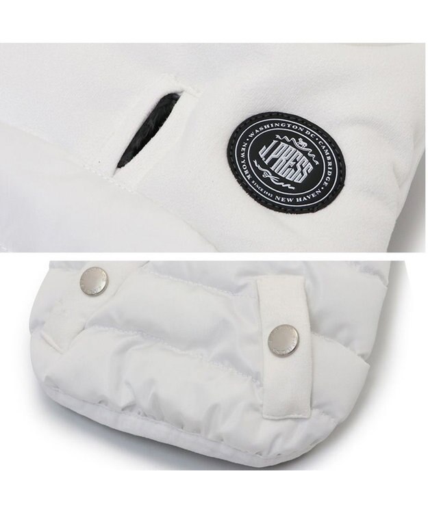 PET PARADISE J.PRESS 綿入り フライト ベスト 《ホワイト》 小型犬 ホワイト