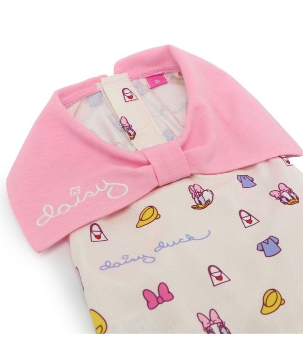 PET PARADISE ディズニー デイジーダック  お揃い エコメッシュ タンクトップ 小型犬 ホワイト×ピンク