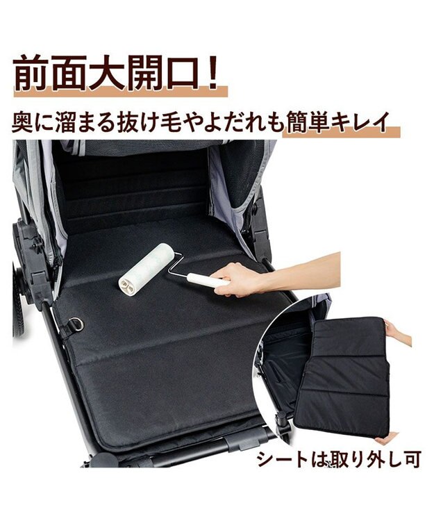 PET PARADISE ペットパラダイス smooca グランステップ ペットカート 中型犬 大型犬 グレー