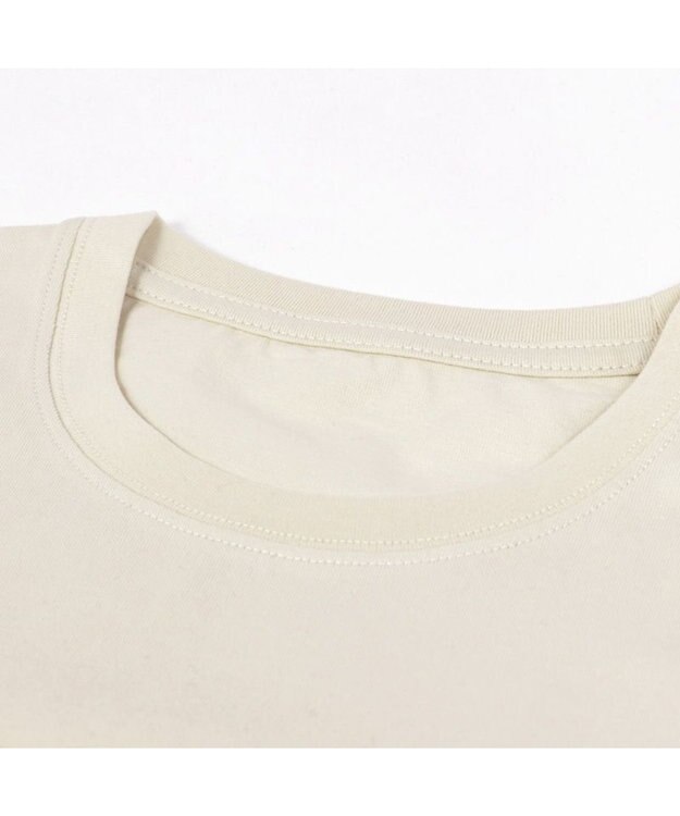 Mother garden しろたん Tシャツ 半袖  《タテゴトアザラシ的 シロタン図柄》 ベージュ色 S/M/L/XL 白～オフホワイト