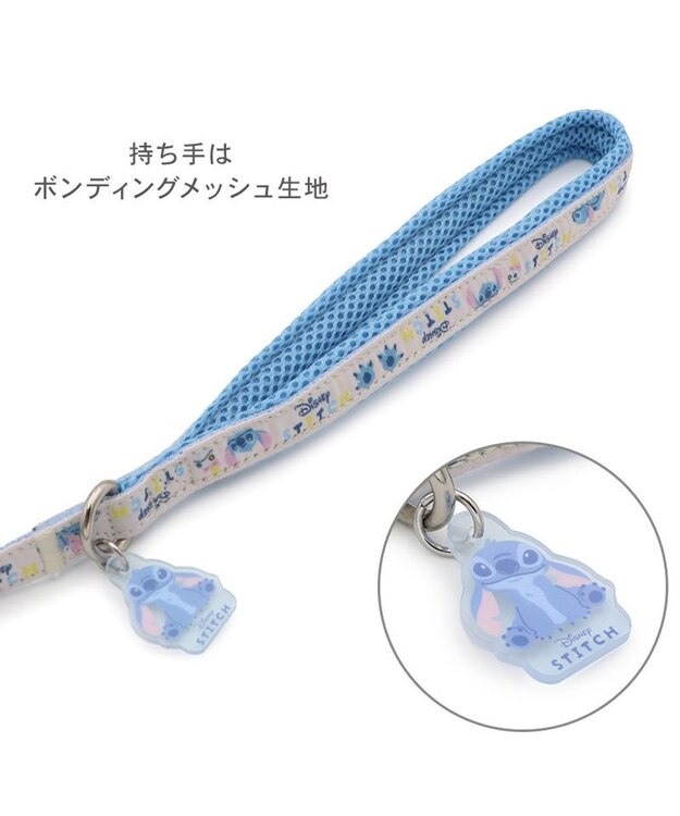 PET PARADISE ディズニー スティッチ リード ＳＳ～Ｓ 小型犬 ホワイト×ブルー