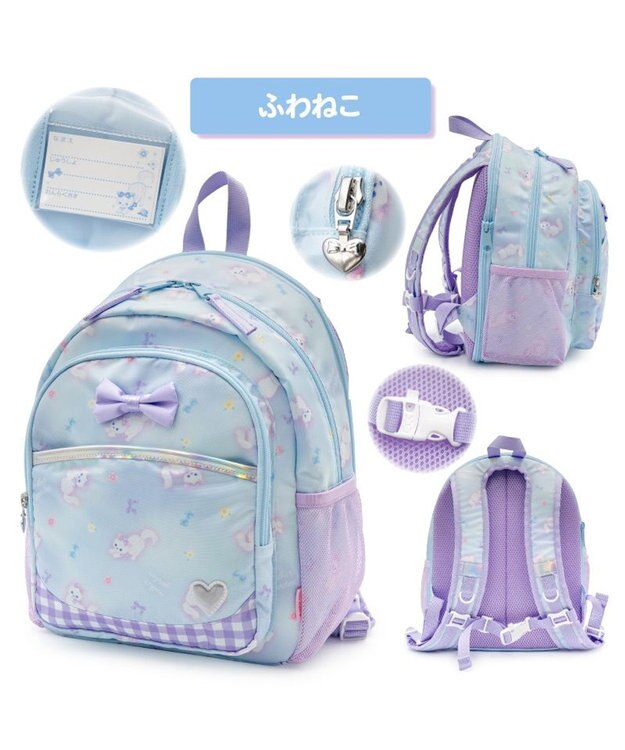 Mother garden マザーガーデン リュック 【Ｍサイズ】  《ふわねこ柄》 ふわねこ