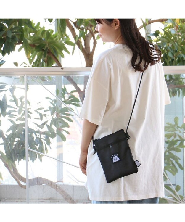 Mother garden しろたん ミニサコッシュ 黒