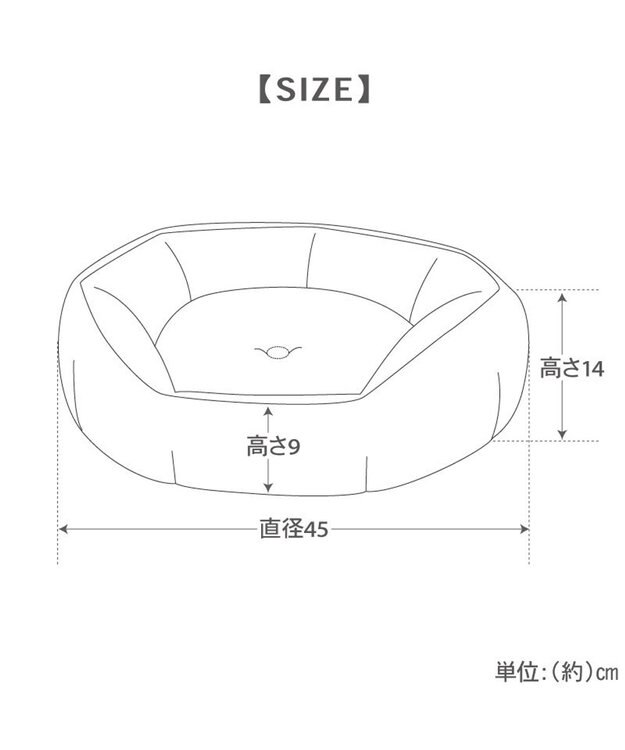 PET PARADISE ペットパラダイス クールカドラー 《シャンブレー》 丸型 Ｓ ホワイト×ブルー