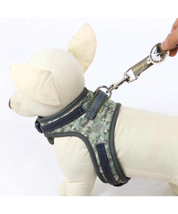 PET PARADISE ペットパラダイス やさしい ハーネス 迷彩 ３Ｓ 〔小型犬〕 カーキ