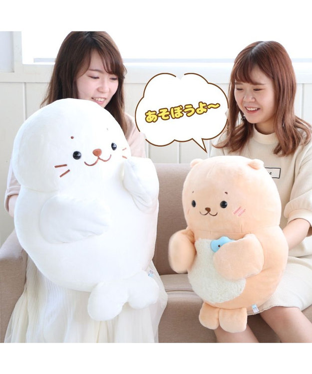 しろたん らっこいぬ パペぐるみ 44cm 両手用 パペット / Mother