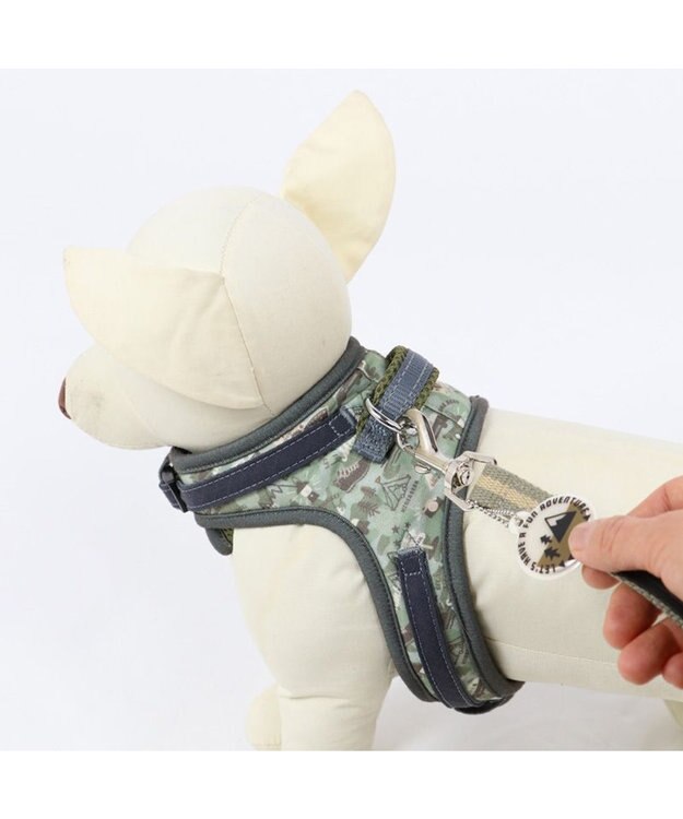 PET PARADISE ペットパラダイス やさしい ハーネス 迷彩 ３Ｓ 〔小型犬〕 カーキ