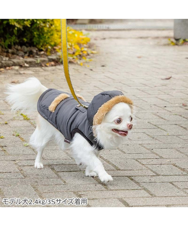 PET PARADISE ペットパラダイス 防寒フード付コート 小型犬 ブラック
