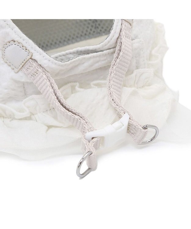 PET PARADISE cherircouture フリフリハーネス 《ホワイト》 小型犬 ４Ｓ/３Ｓ ホワイト