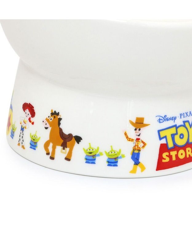 PET PARADISE ディズニー トイ・ストーリー 高さのあるえさ皿 ホワイト