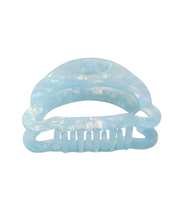 Mother garden しろたん シルエット バンスクリップ 《正面》 ライトブルー