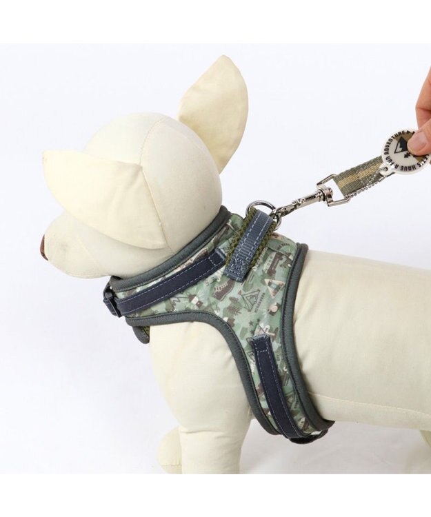 PET PARADISE ペットパラダイス やさしい ハーネス 迷彩 ３Ｓ 〔小型犬〕 カーキ