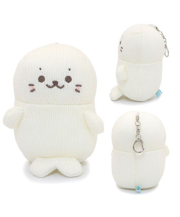 しろたん マスコット キーホルダー あみぐるみ ついたん 12cm