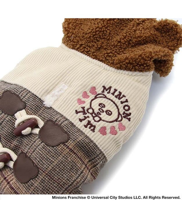 PET PARADISE ミニオン ティム ベスト 《チェック柄》 小型犬 茶