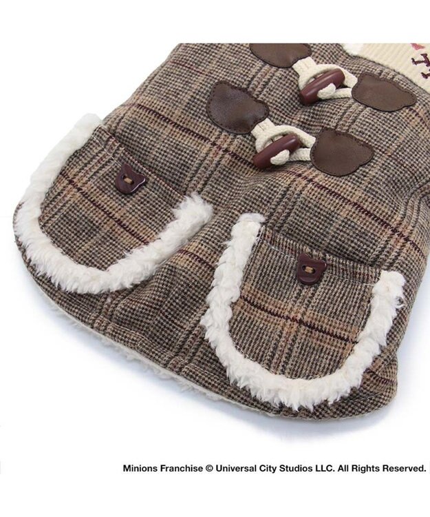 PET PARADISE ミニオン ティム ベスト 《チェック柄》 小型犬 茶