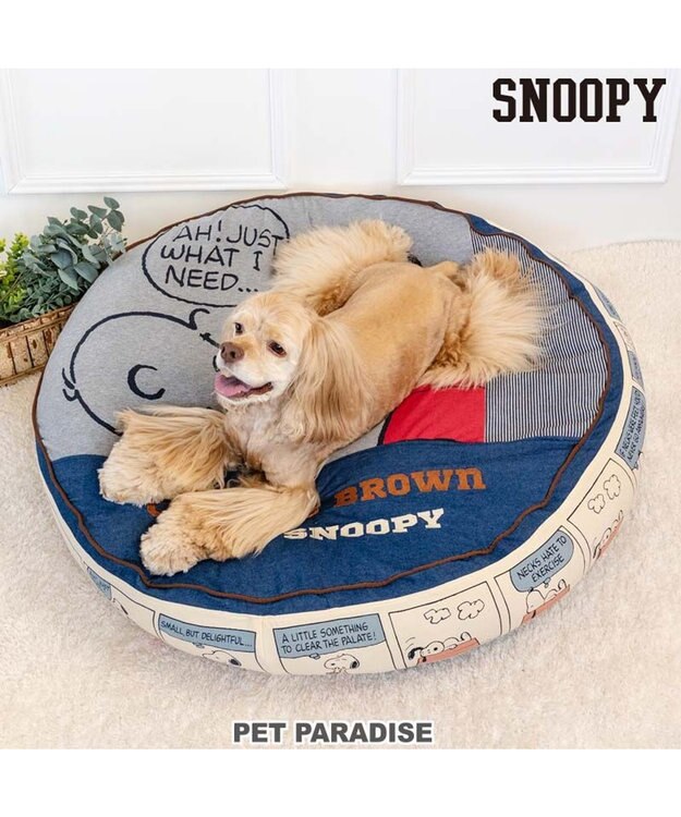 PET PARADISE スヌーピー クッション  L  (90cm)《８０’Ｓ柄》 ８０’Ｓ柄