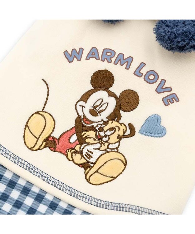 PET PARADISE ディズニー ミッキーマウス 襟付きトレーナー 小型犬 ホワイト×ネイビー