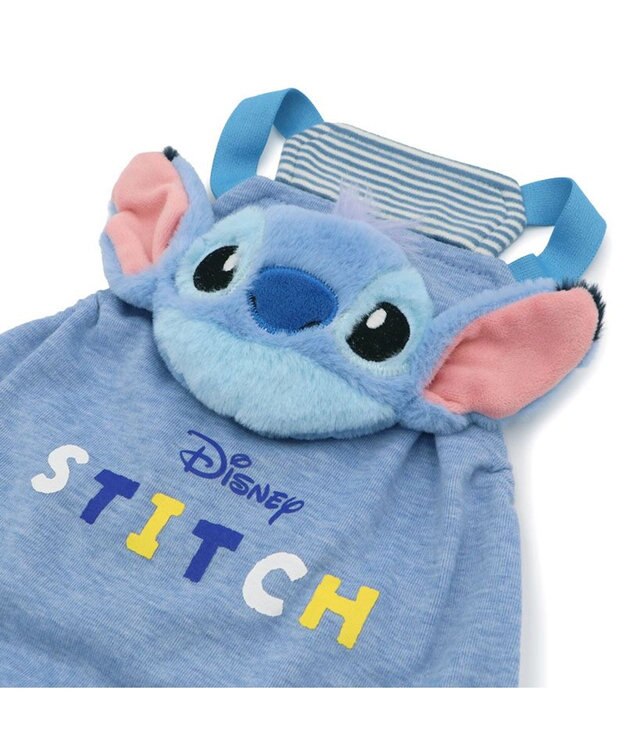 PET PARADISE ディズニー スティッチ 顔 ロンパース 《水色》小型犬 グレイッシュブルー