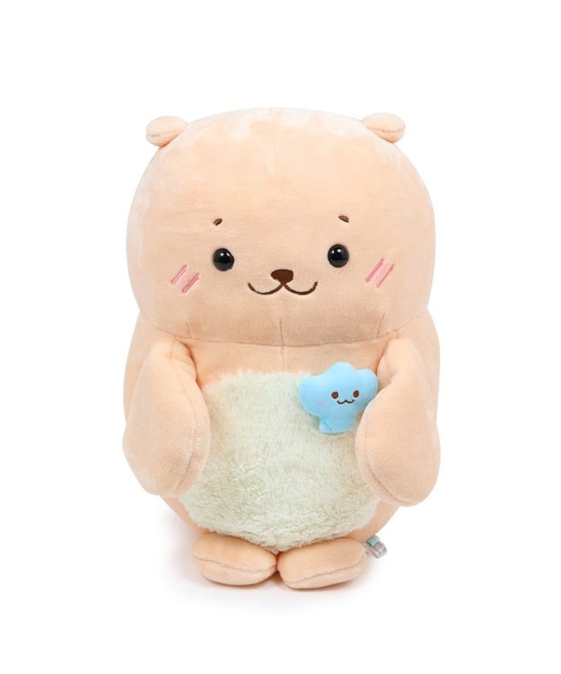 Mother garden しろたん らっこいぬ パペぐるみ 44cm 両手用 パペット ベージュ